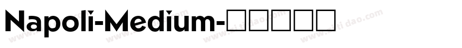 Napoli-Medium字体转换