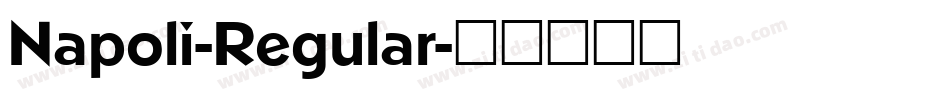 Napoli-Regular字体转换