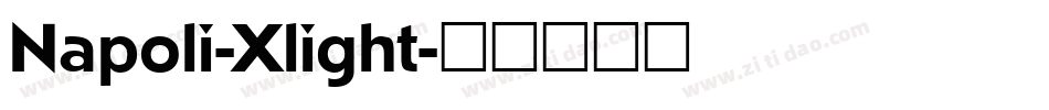 Napoli-Xlight字体转换