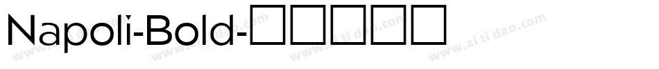 Napoli-Bold字体转换