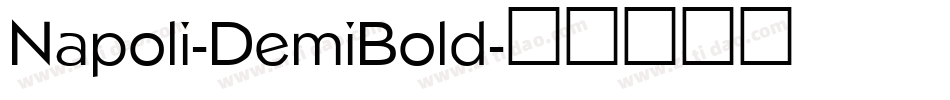Napoli-DemiBold字体转换