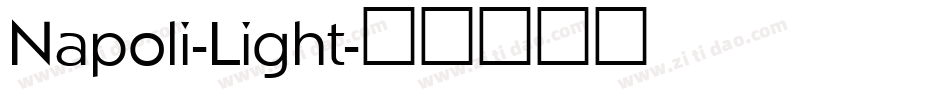 Napoli-Light字体转换