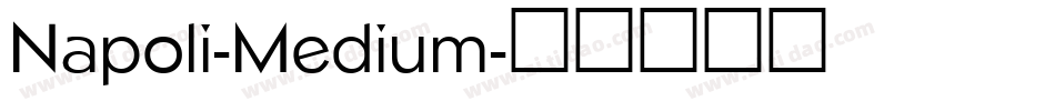 Napoli-Medium字体转换