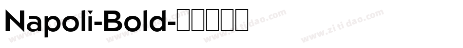 Napoli-Bold字体转换