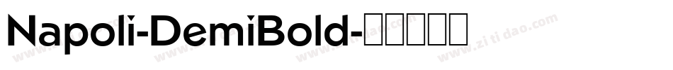 Napoli-DemiBold字体转换