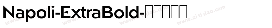 Napoli-ExtraBold字体转换