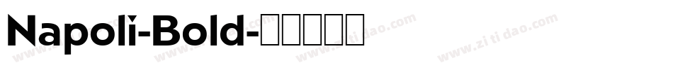 Napoli-Bold字体转换
