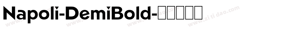 Napoli-DemiBold字体转换