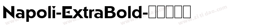 Napoli-ExtraBold字体转换