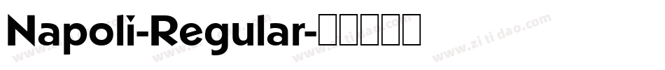 Napoli-Regular字体转换