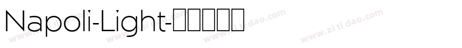 Napoli-Light字体转换