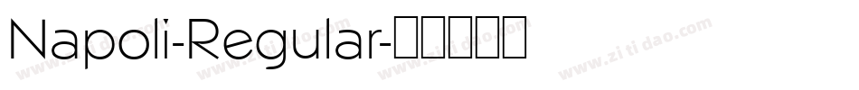 Napoli-Regular字体转换