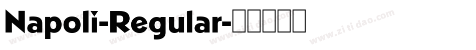Napoli-Regular字体转换