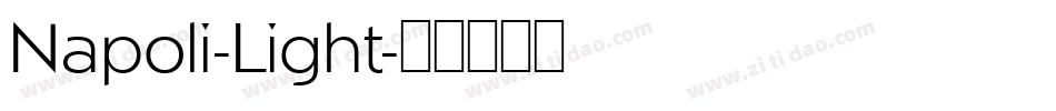 Napoli-Light字体转换