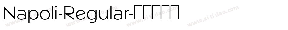 Napoli-Regular字体转换