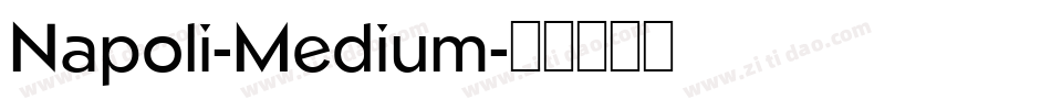 Napoli-Medium字体转换
