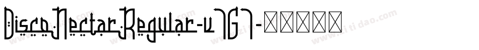 DiscoNectarRegular-v7G7字体转换