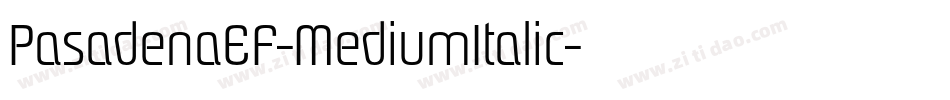 PasadenaEF-MediumItalic字体转换