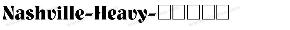 Nashville-Heavy字体转换