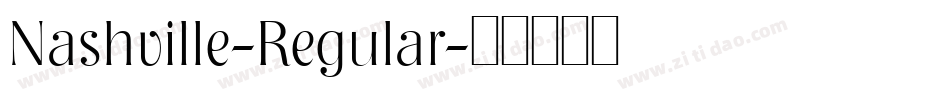 Nashville-Regular字体转换