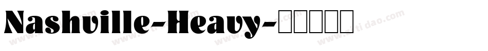 Nashville-Heavy字体转换