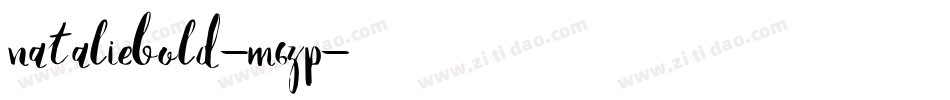 NatalieBold-M6Zp字体转换