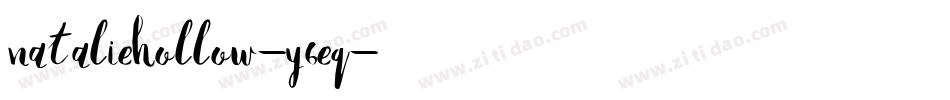 NatalieHollow-Y6Eq字体转换