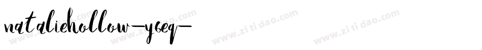 NatalieHollow-Y6Eq字体转换