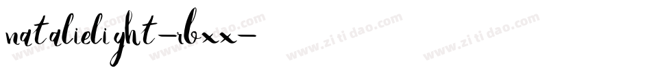 NatalieLight-rBxx字体转换