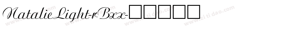 NatalieLight-rBxx字体转换