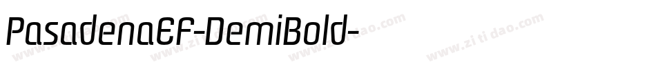 PasadenaEF-DemiBold字体转换