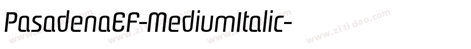 PasadenaEF-MediumItalic字体转换