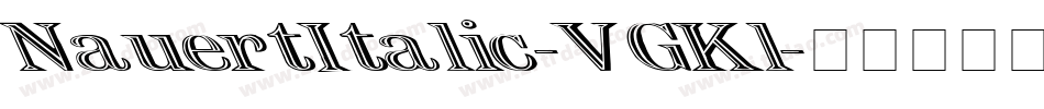 NauertItalic-VGKl字体转换