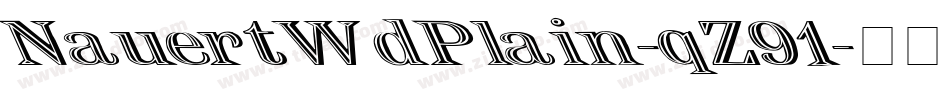 NauertWdPlain-qZ91字体转换