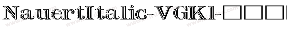 NauertItalic-VGKl字体转换