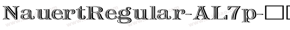 NauertRegular-AL7p字体转换