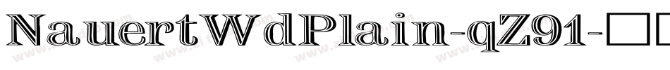NauertWdPlain-qZ91字体转换