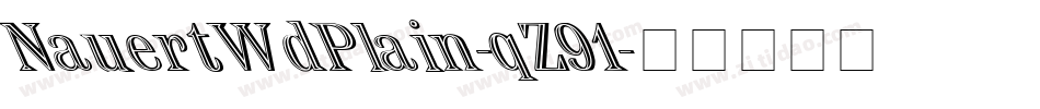 NauertWdPlain-qZ91字体转换