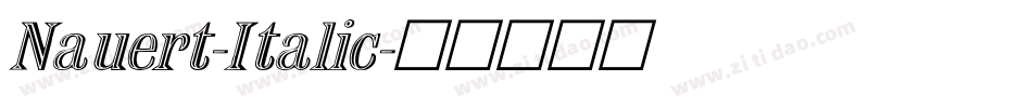 Nauert-Italic字体转换