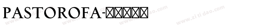 PASTOROFA字体转换