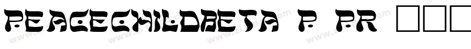 PeacechildBeta-p7PR字体转换