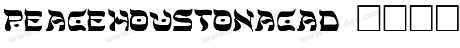peacehoustonacad字体转换