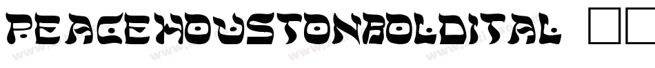 peacehoustonboldital字体转换