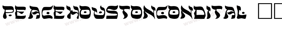 peacehoustoncondital字体转换