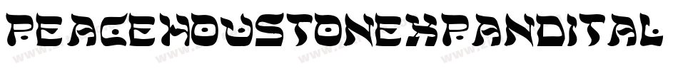 peacehoustonexpandital字体转换