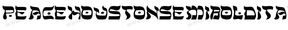 peacehoustonsemiboldital字体转换