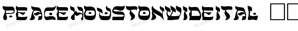 peacehoustonwideital字体转换