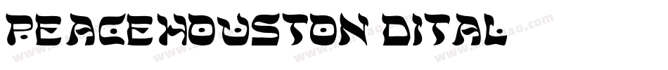 peacehouston3dital字体转换