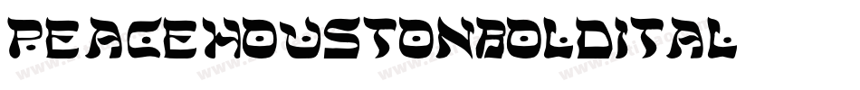 peacehoustonboldital字体转换