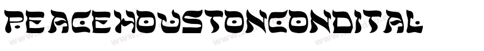 peacehoustoncondital字体转换